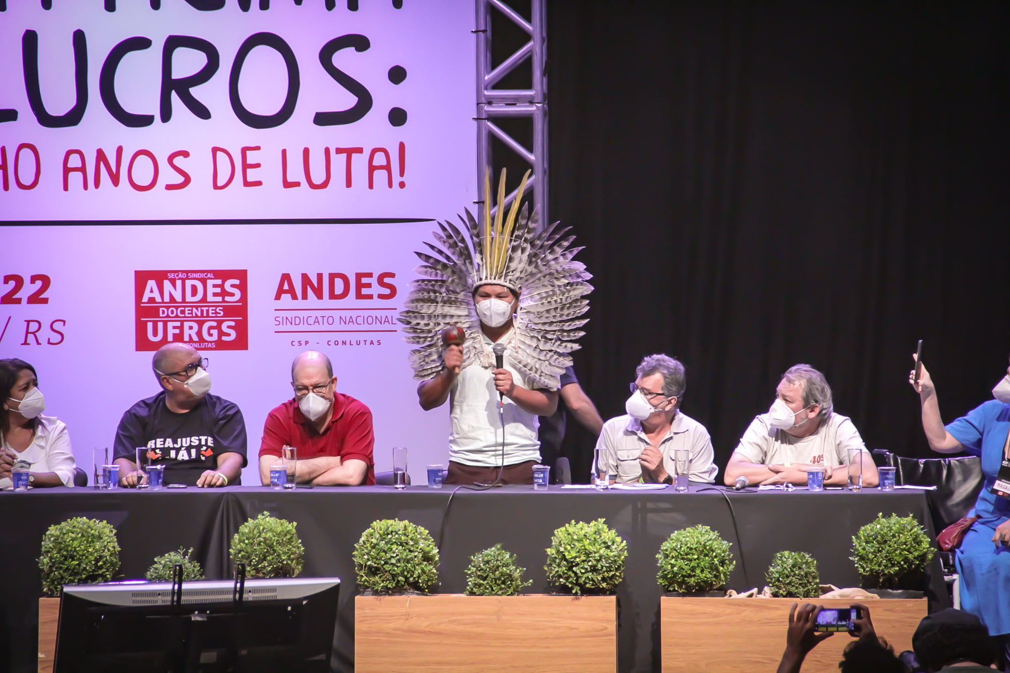 andes 40 congresso 03 — Vida acima dos lucros e fora Bolsonaro marcam abertura do 40º Congresso do ANDES-SN — ADunicamp