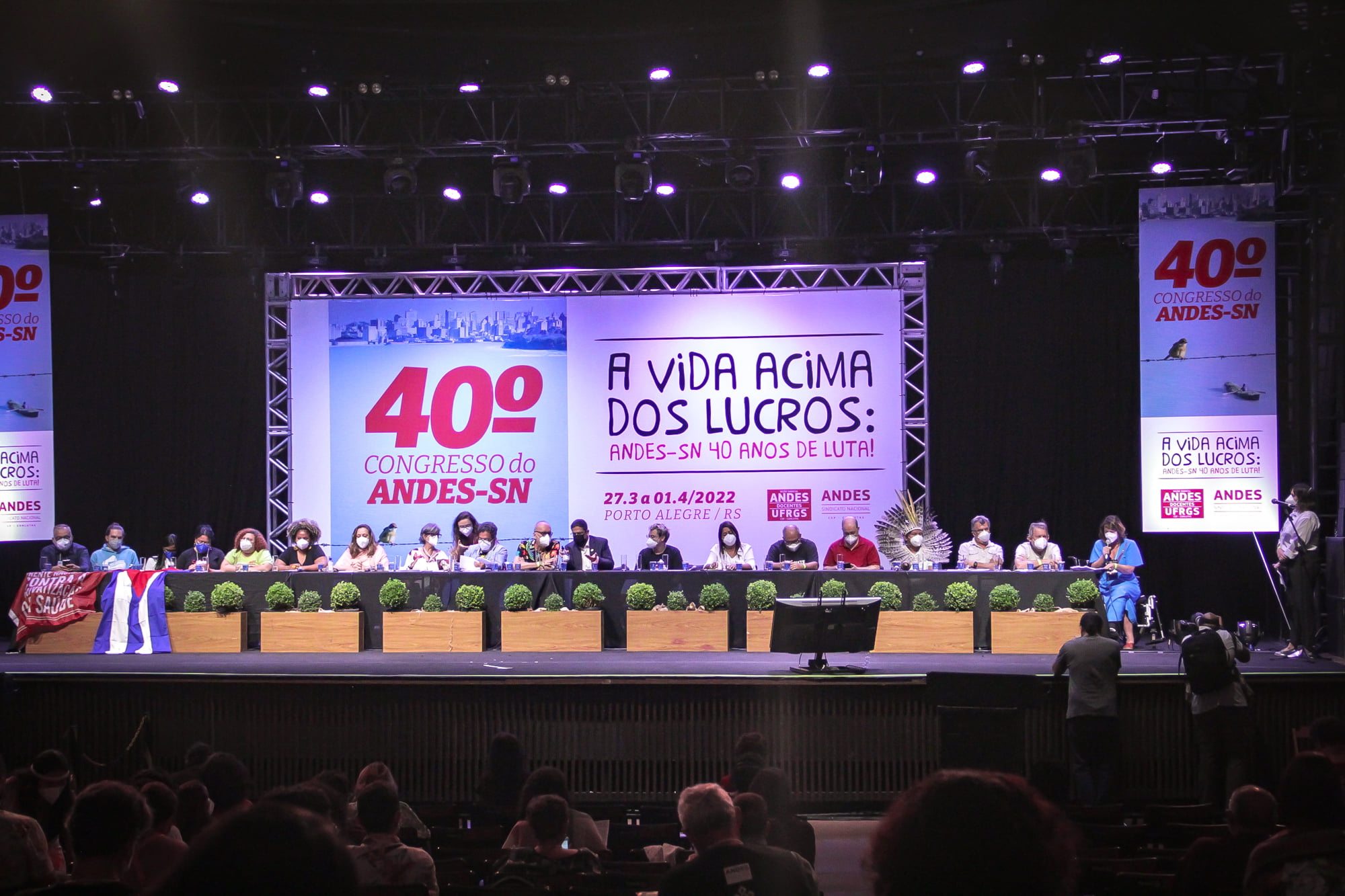 andes 40 congresso 05 — Vida acima dos lucros e fora Bolsonaro marcam abertura do 40º Congresso do ANDES-SN — ADunicamp